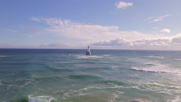 Rattray Head and the Lighthouse on the North East Scottish Coastline