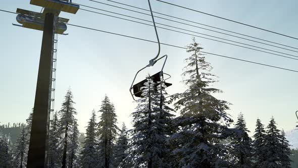 Empty Ski Lift alt
