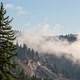 Timelapse of foggy clouds blowing off the mountain in Jackson Canyon - VideoHive Item for Sale