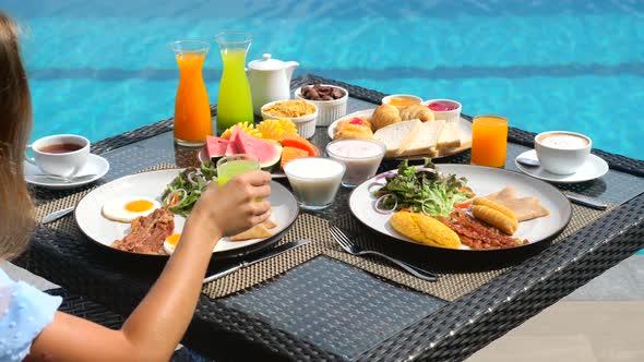 Healthy Breakfast in Luxury Villa