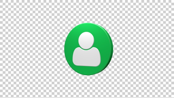 User Shape Icon Rotating