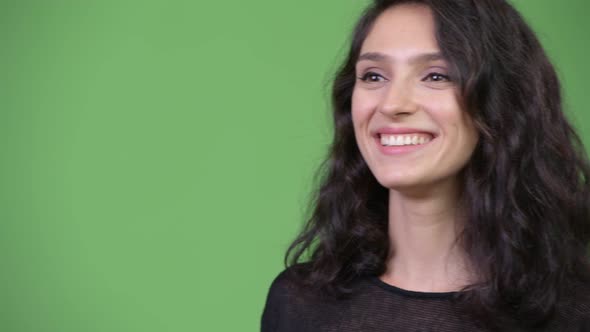 Young Happy Beautiful Woman Smiling