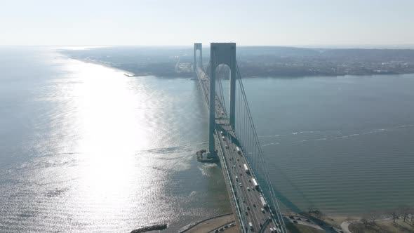 New York Brooklyn and Harbor Verrazano Bridge