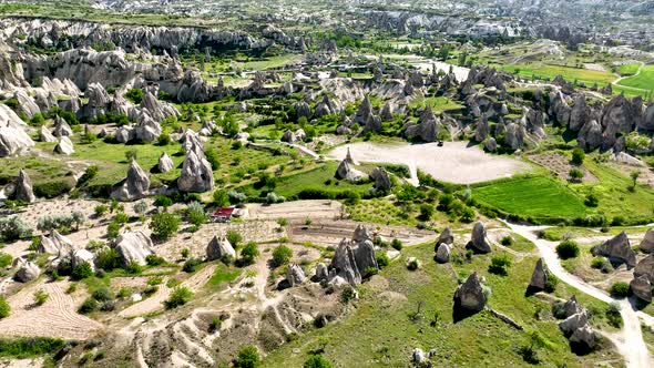 The best landscapes of Cappadocia aerial view 4 K