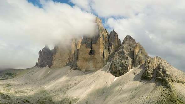 Tre Cime National Park in Dolomites Mountain Range, South tyrol Italy