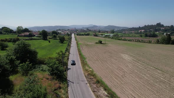 Car Travel on Country Road