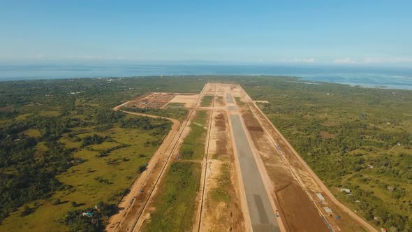 Construction Airport Terminal. Philippines Panglao