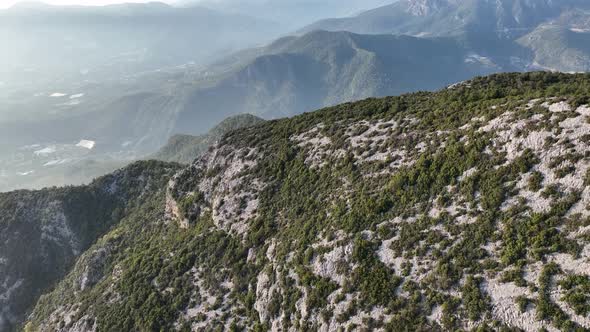 Mountain ranges in Turkey Aerial view 4 K