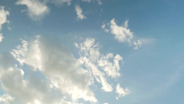 The sky and cloud in nature with scene motion of rotation.