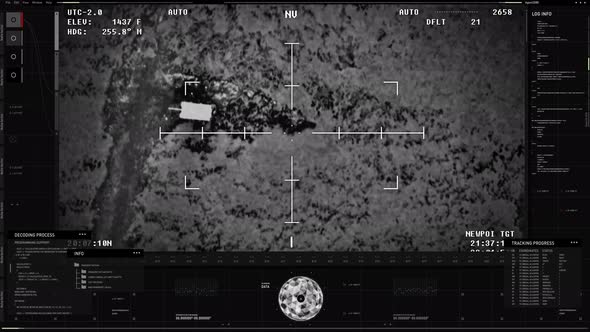 High Tech Military Missile Weapon System Detected Armored Tank Vehicle alt