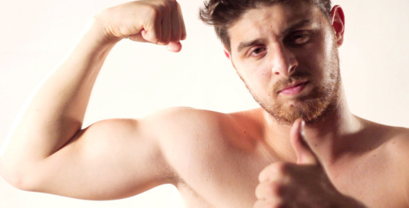 Man Showing Biceps 2