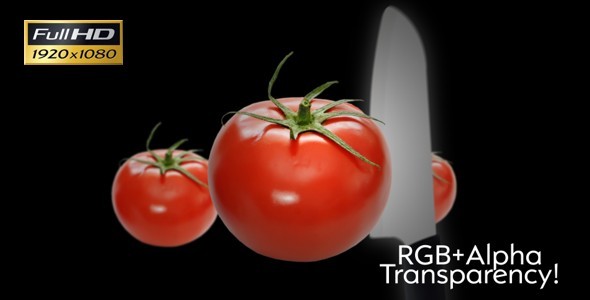 Fresh Tomato Alpha Transparency