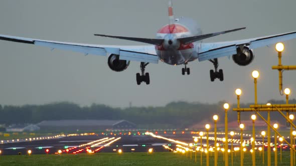 Wide Body Airliner Landing