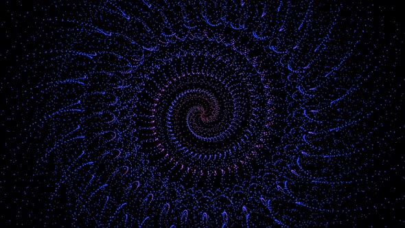 spiral blue Particle