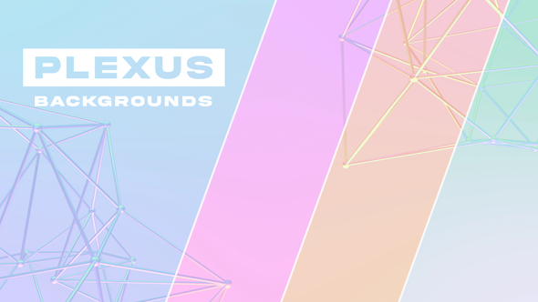 Gradient Colorful Plexus Backgrounds
