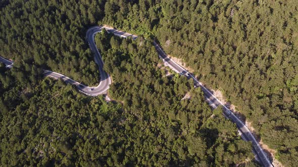 Road in the Mountains of Albania