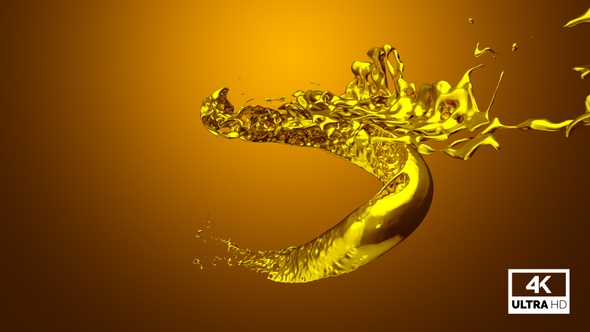 Vortex Splash Of Liquid Gold V1