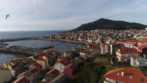 4K aerial footage of spanish coast