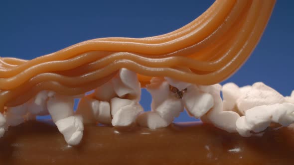 Salty Caramel Is Added To the Popcorn Topping on the Pastry, Cooking the Perfect Eclair, Sweet Choux