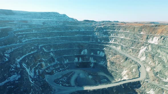 Copper Mine Deposit Filmed As a Landscape