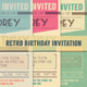 Retro Birthday Invitation - GraphicRiver Item for Sale