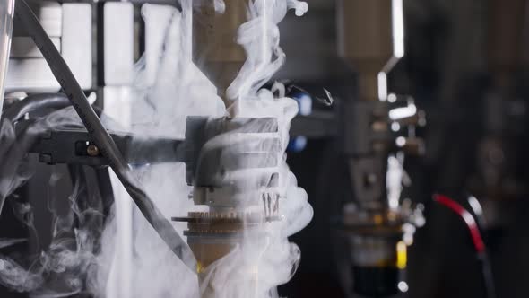 Cold vapors of liquid Nitrogen over electronic components and sensors