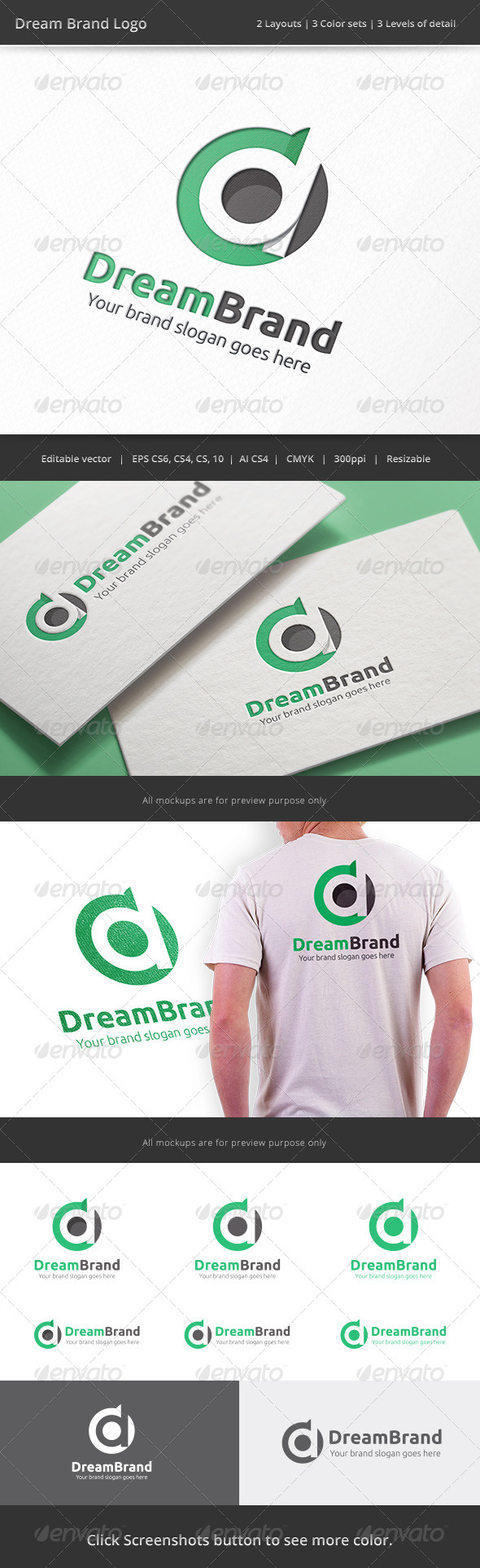 Dream Brand Letter D Logo