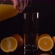 Fresh Orange Juice Being Poured Into Glass  - VideoHive Item for Sale