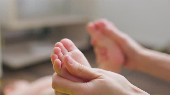 Close Up Shot of Infants Toe