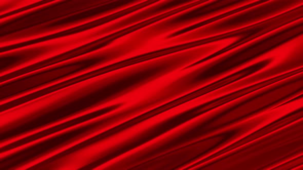 Red Metallic Fabric Silk Waves Background