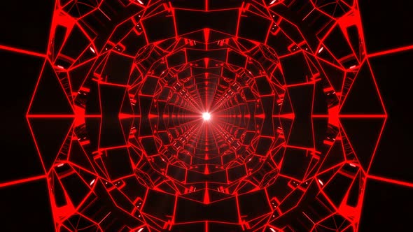 Red Kaleidoscope Background