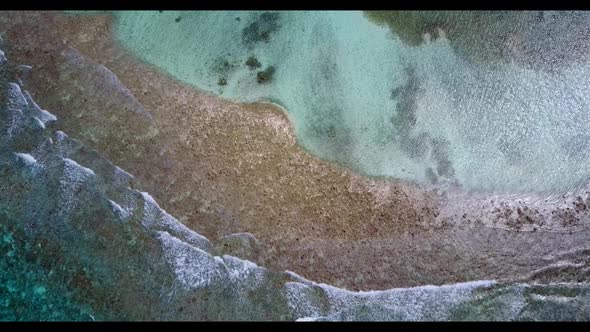 Aerial view sky of tropical sea view beach adventure by blue sea and white sandy background of a pic