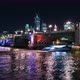 Illuminated Southwark bridge at night and City skyline in background, London, UK - VideoHive Item for Sale