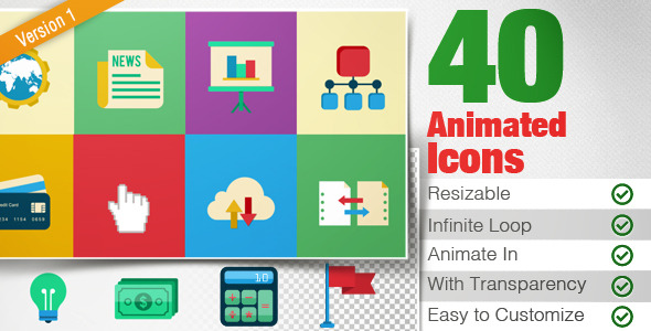 40 Animated Icons