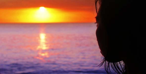 Sexy Girl At Beach During Sunset 6 alt