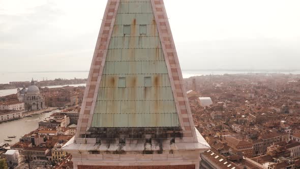 Aerial view of San Marco square in Venice