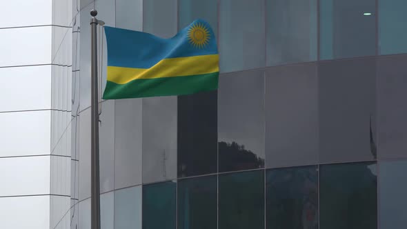Rwanda Flag Background 2K
