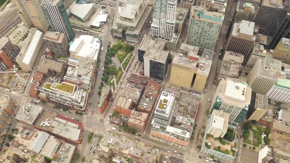 Aerial view of Toronto downtown, Canada. alt