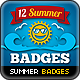 Summer Promotion Badges - GraphicRiver Item for Sale