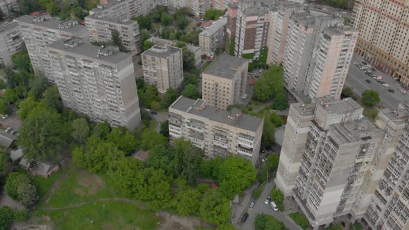 Cityscape Aerial Fly