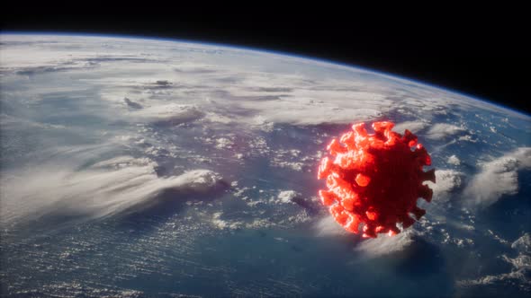 Coronavirus COVID-19 on the Earth Orbit alt
