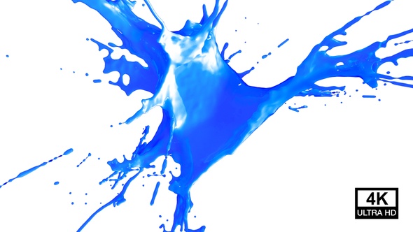 Blue Paint Drops Splash V2