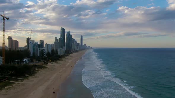 Gold Coast Queensland Beach Skyline Aerial