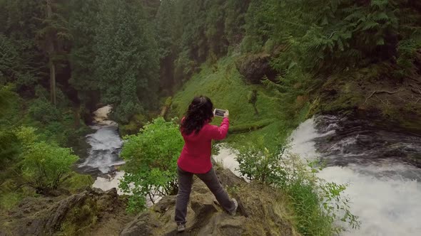 Asian Woman Enjoying Nature