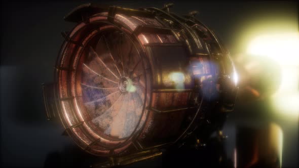 Rotate Jet Engine Turbine alt