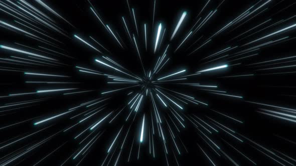 3d Gif Motion Design Blue Streaks Space Flight Futuristic Speed Motion Flare Abstract Background