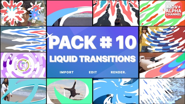 Liquid Transitions Pack 10 | Motion Graphics