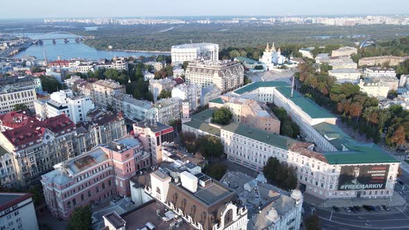 Kyiv - Aerial View of the Capital of Ukraine. Kiev