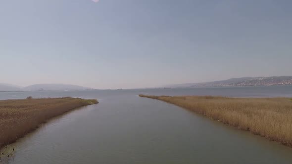 Aerial River Water Channel