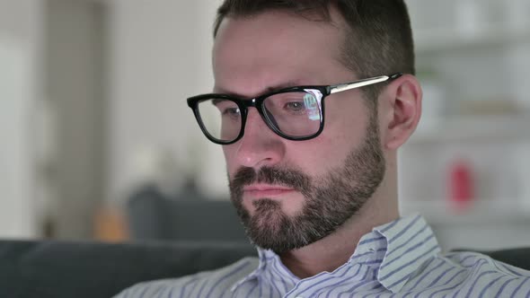 Close Up of Young Man Using Digital Device 